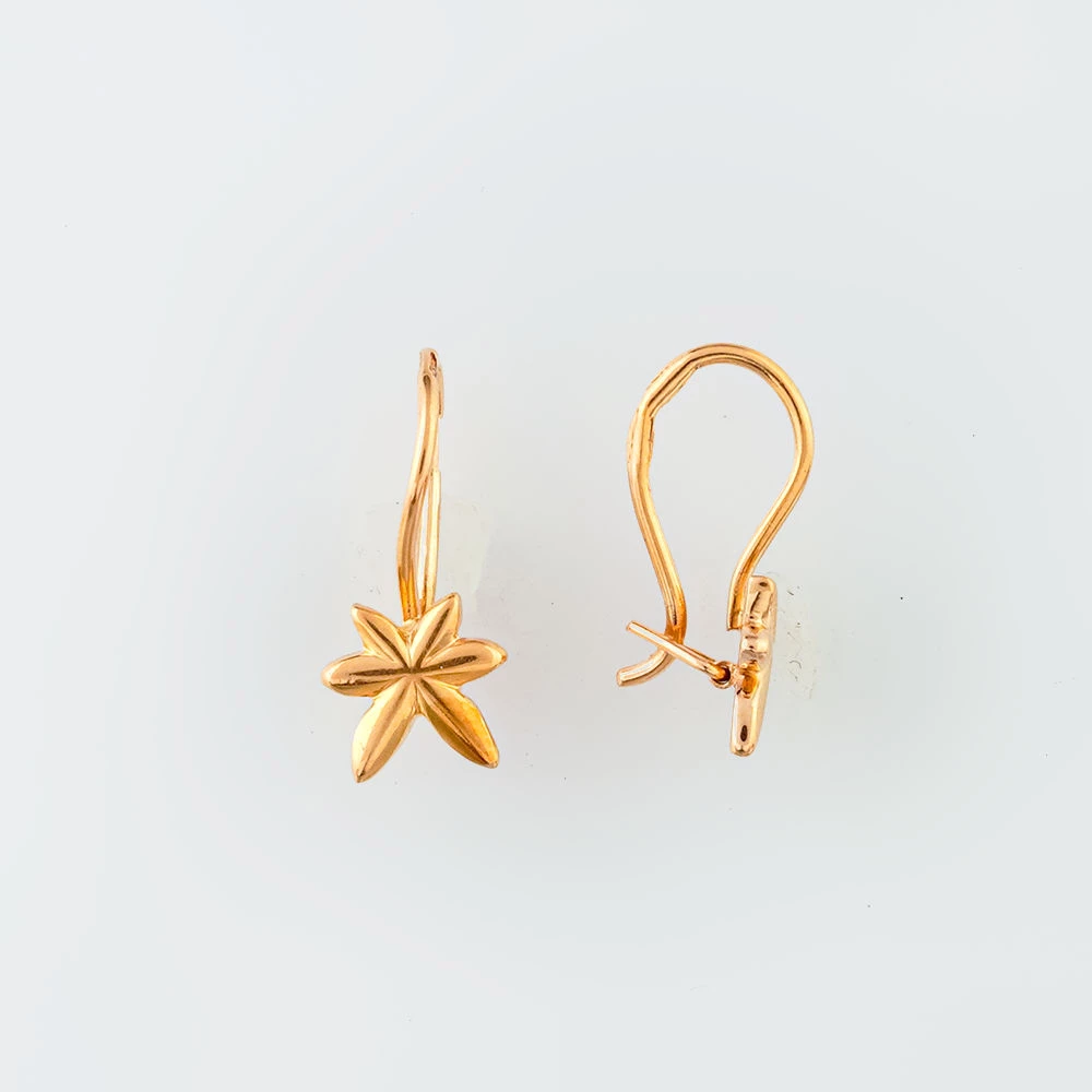 Серьги из красного золота 583 пробы