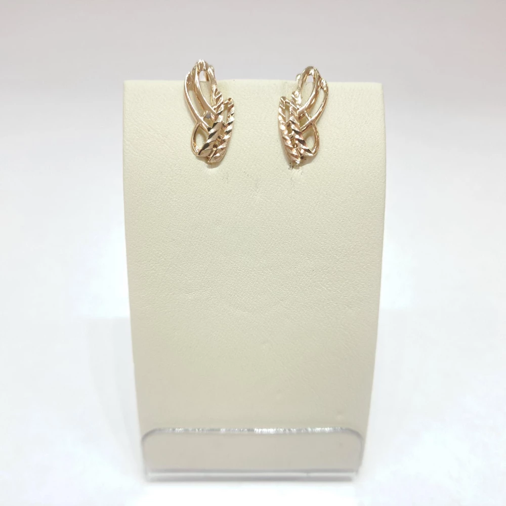 Серьги из красного золота 585 пробы