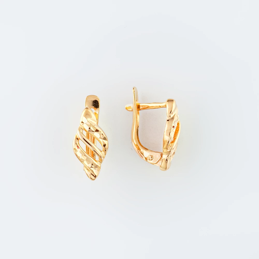 Серьги из красного золота 585 пробы