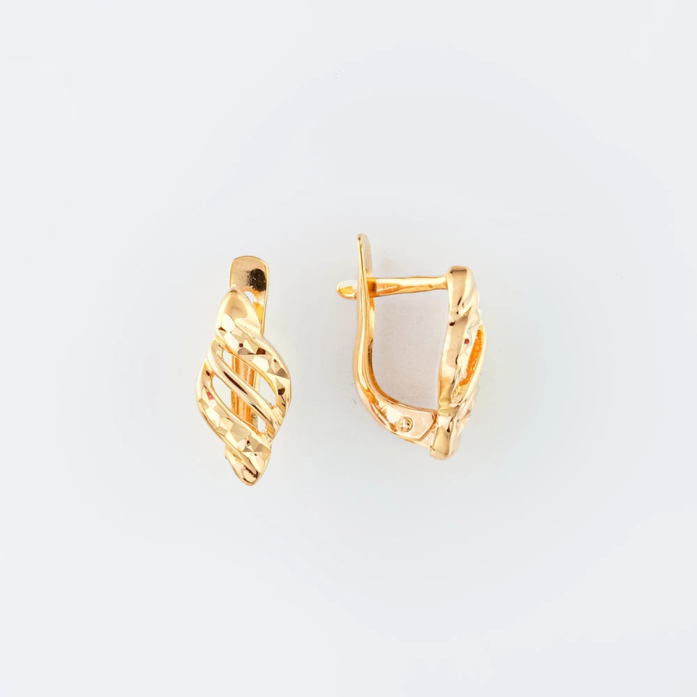 Серьги из красного золота 585 пробы