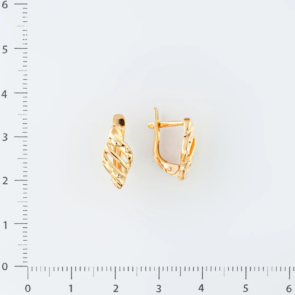 Серьги из красного золота 585 пробы