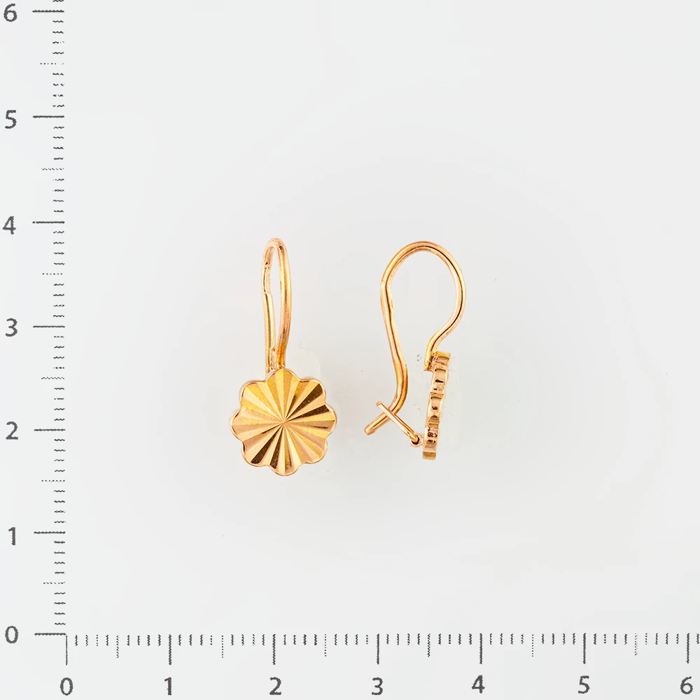 Серьги из красного золота 583 пробы