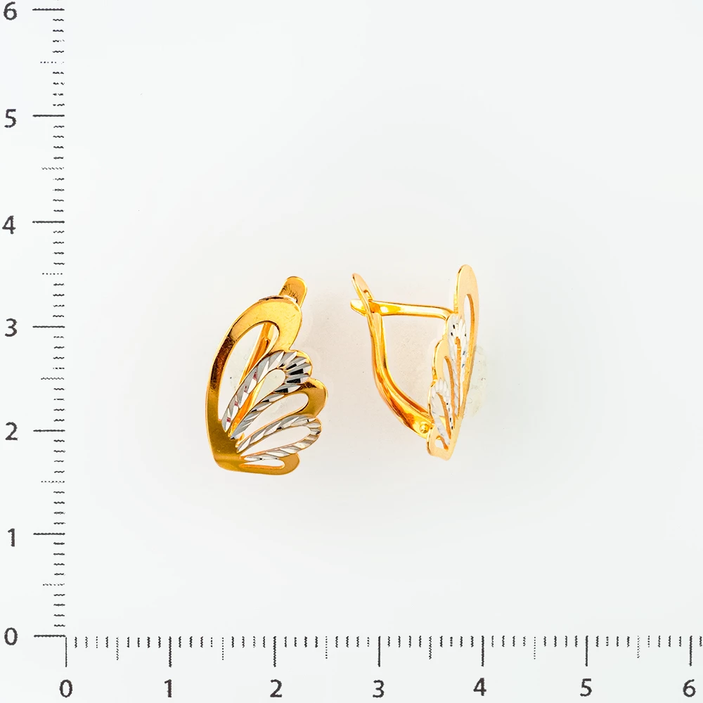 Серьги из красного золота 585 пробы