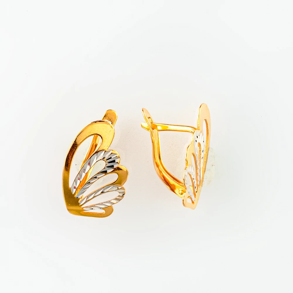 Серьги из красного золота 585 пробы