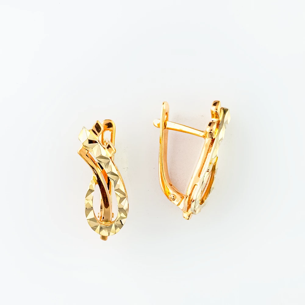 Серьги из красного золота 585 пробы