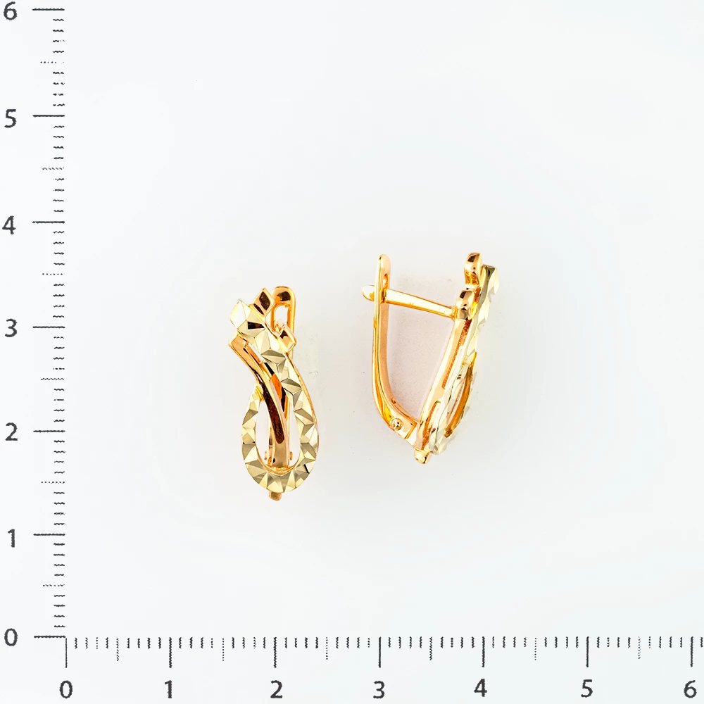 Серьги из красного золота 585 пробы