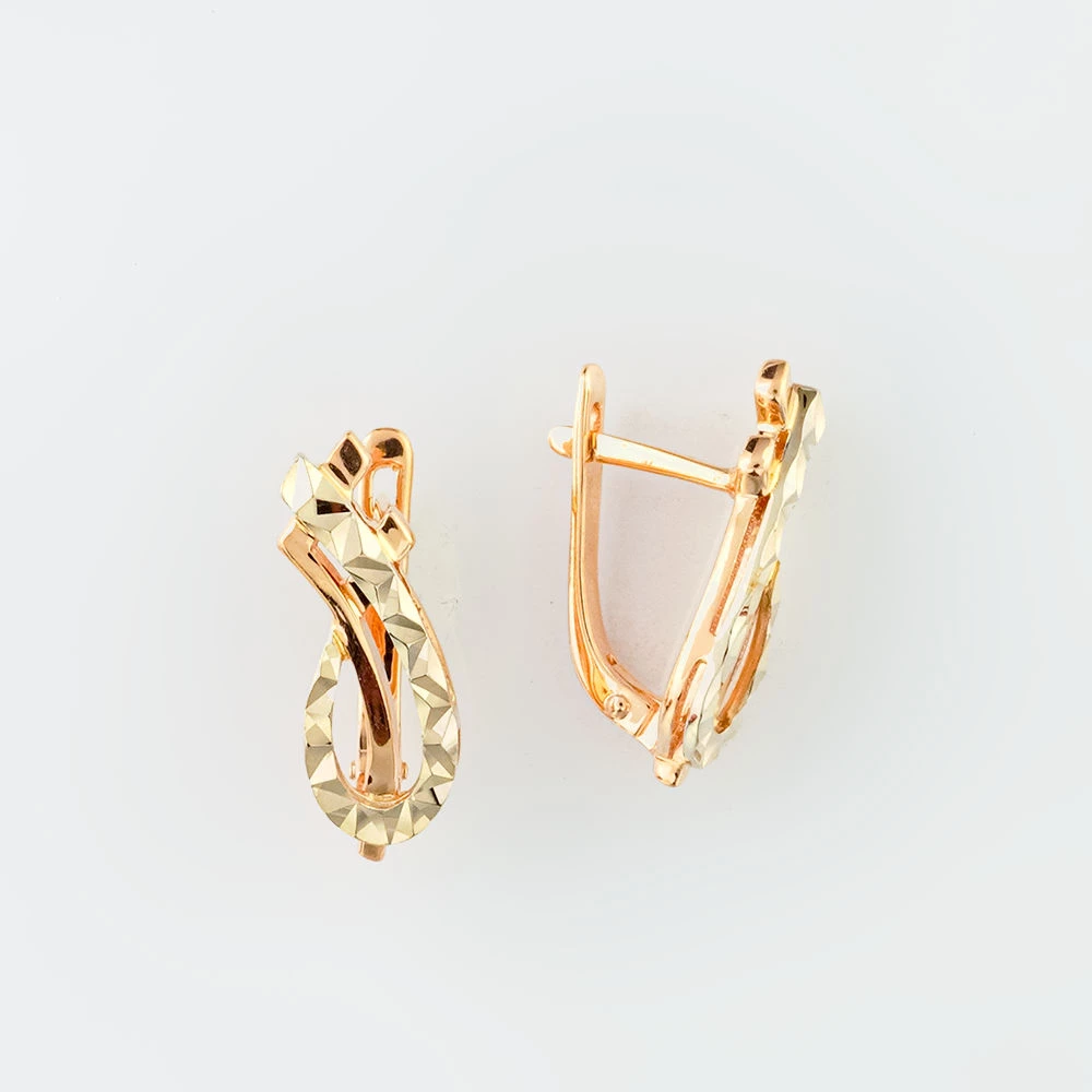 Серьги из красного золота 585 пробы