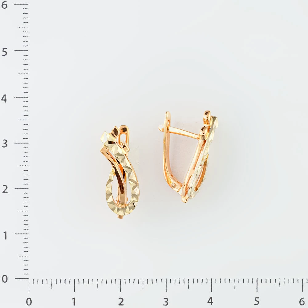 Серьги из красного золота 585 пробы