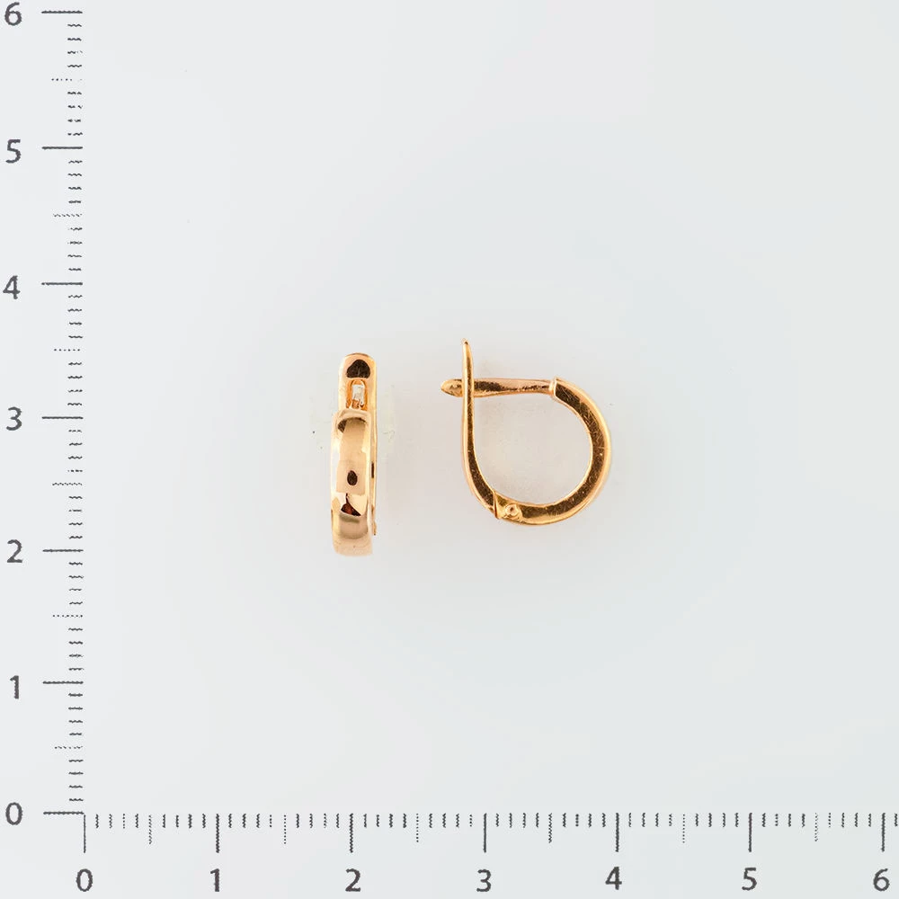 Серьги из красного золота 585 пробы