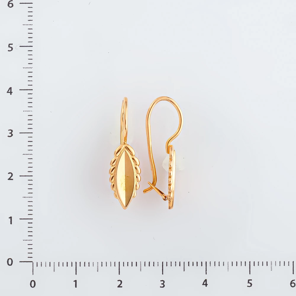 Серьги из красного золота 583 пробы