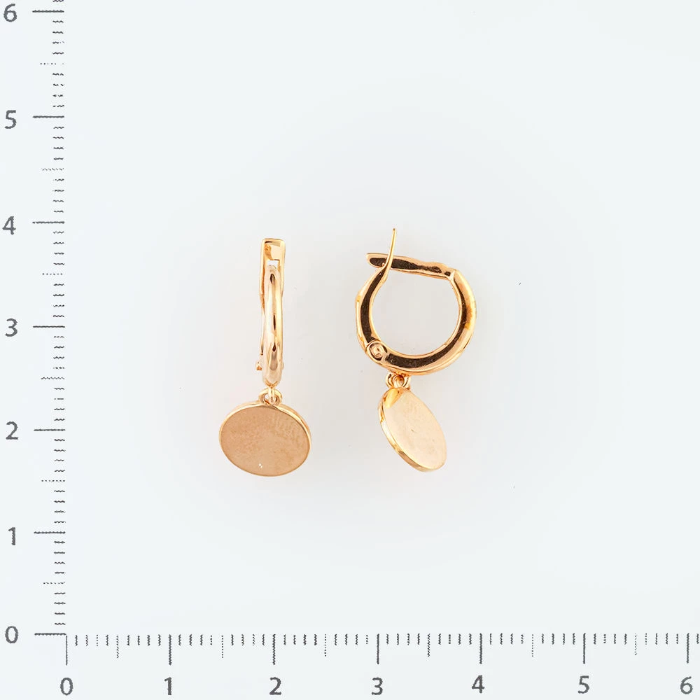 Серьги из красного золота 585 пробы