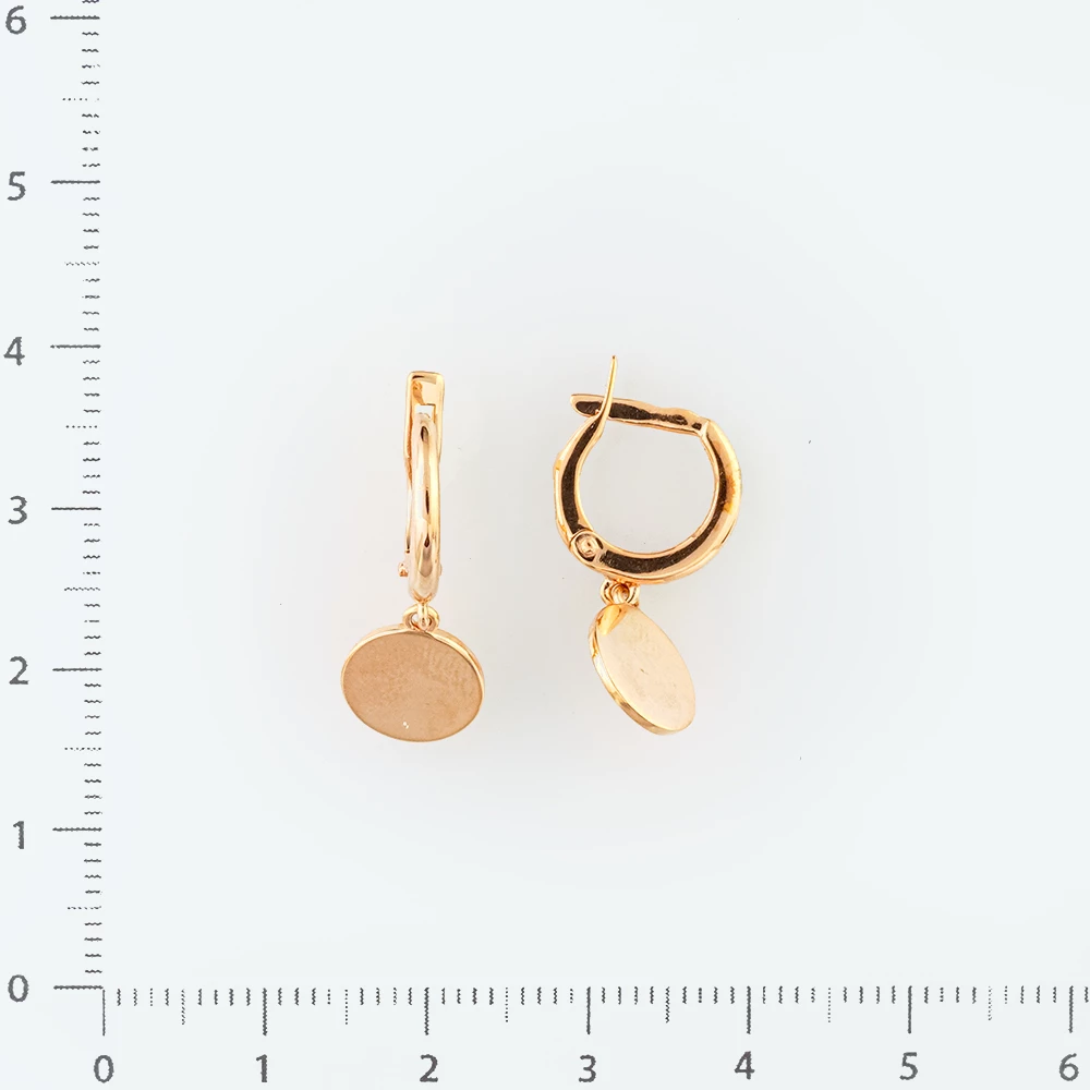 Серьги из красного золота 585 пробы
