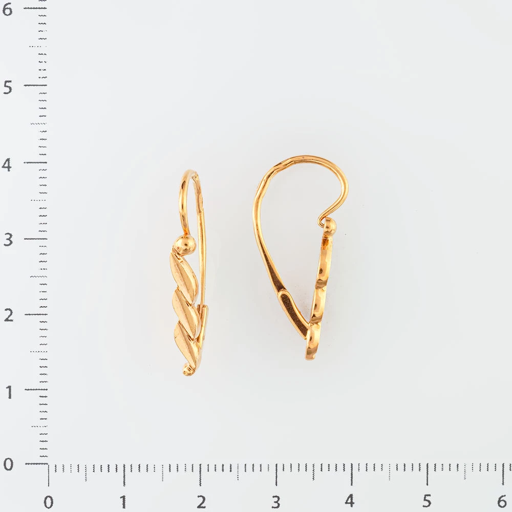 Серьги из красного золота 583 пробы