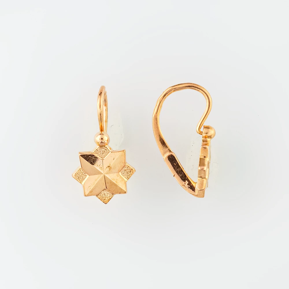 Серьги из красного золота 583 пробы