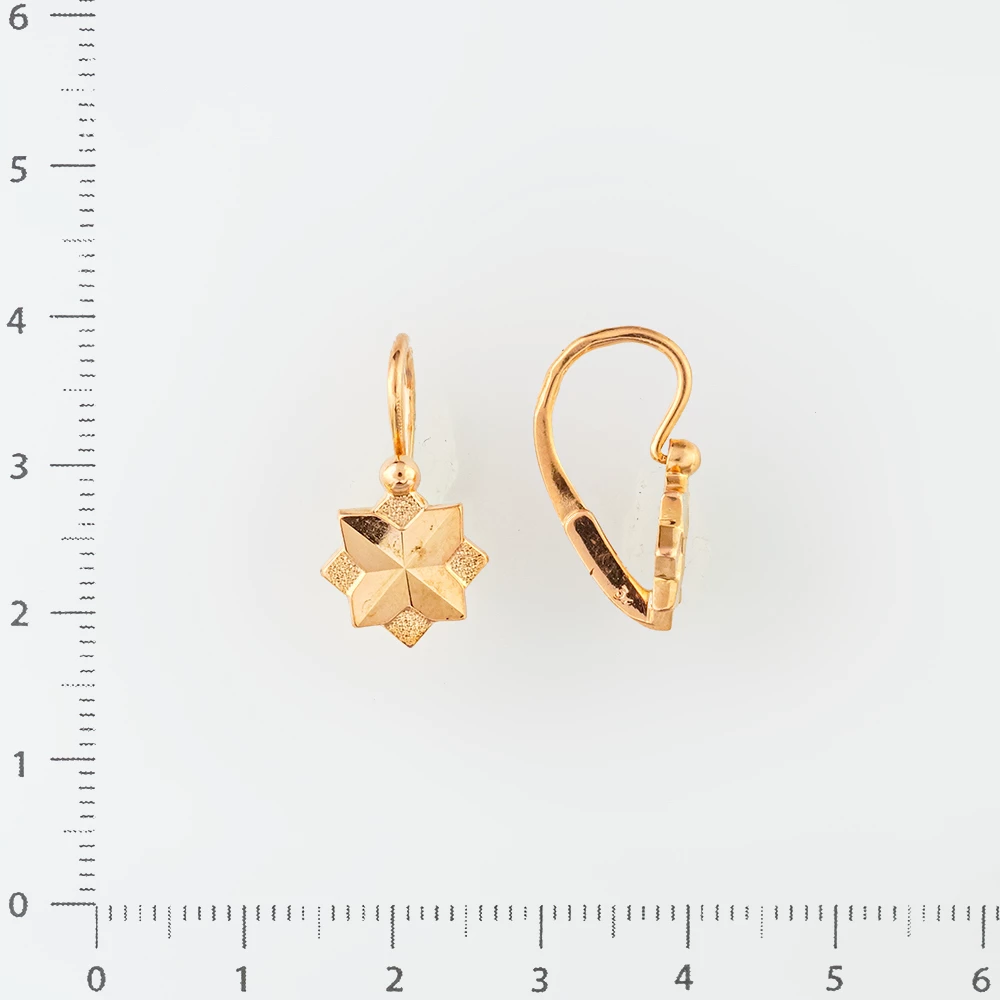 Серьги из красного золота 583 пробы