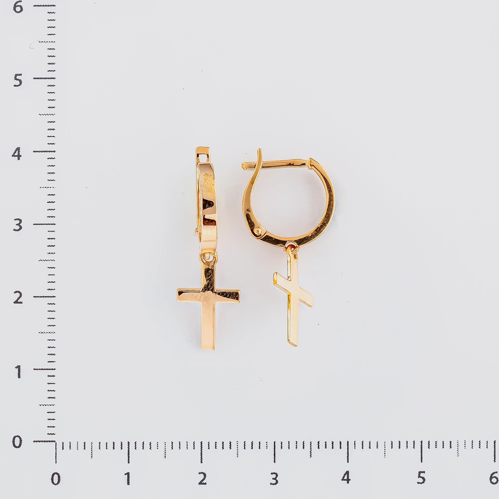 Серьги из красного золота 585 пробы