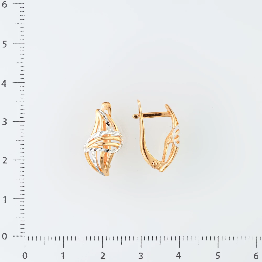 Серьги из красного золота 585 пробы