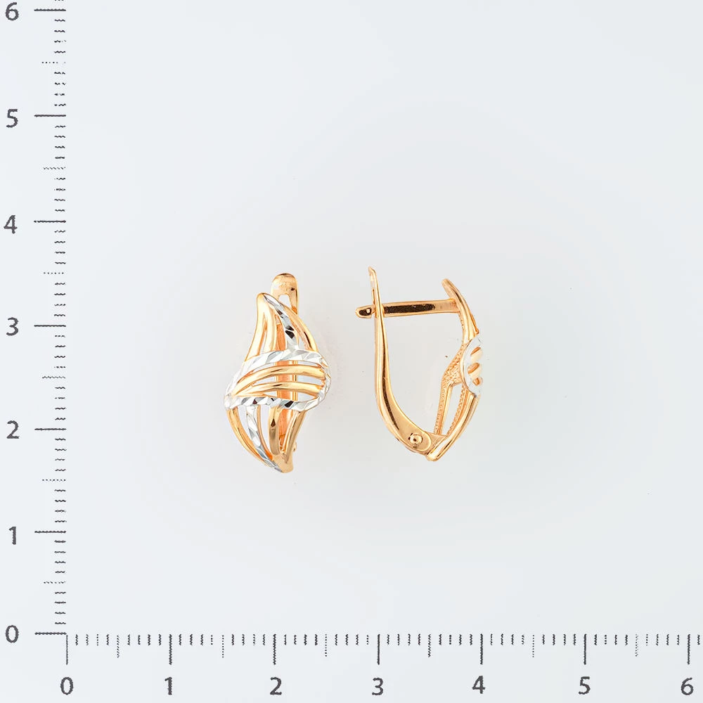 Серьги из красного золота 585 пробы