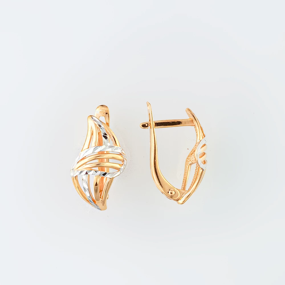 Серьги из красного золота 585 пробы