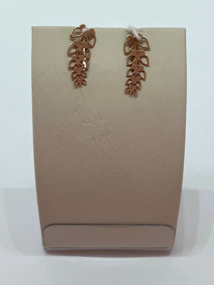 Серьги из красного золота 585 пробы