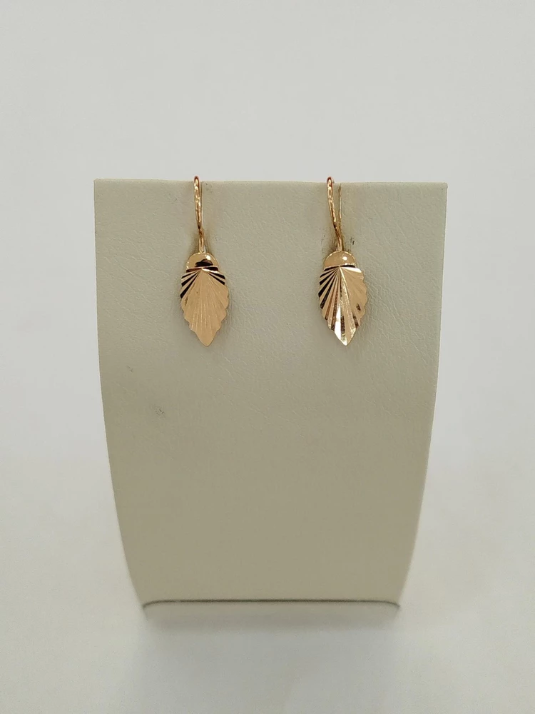 Серьги из красного золота 585 пробы