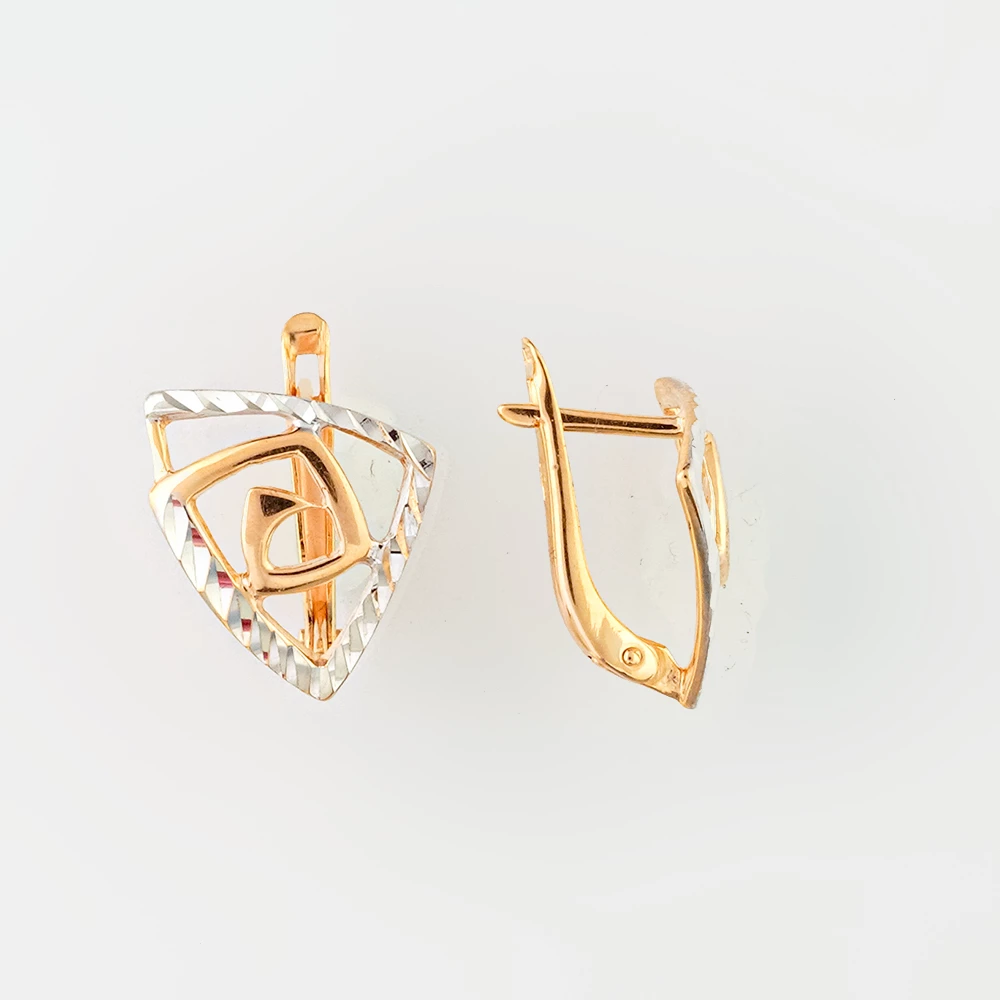 Серьги из красного золота 585 пробы