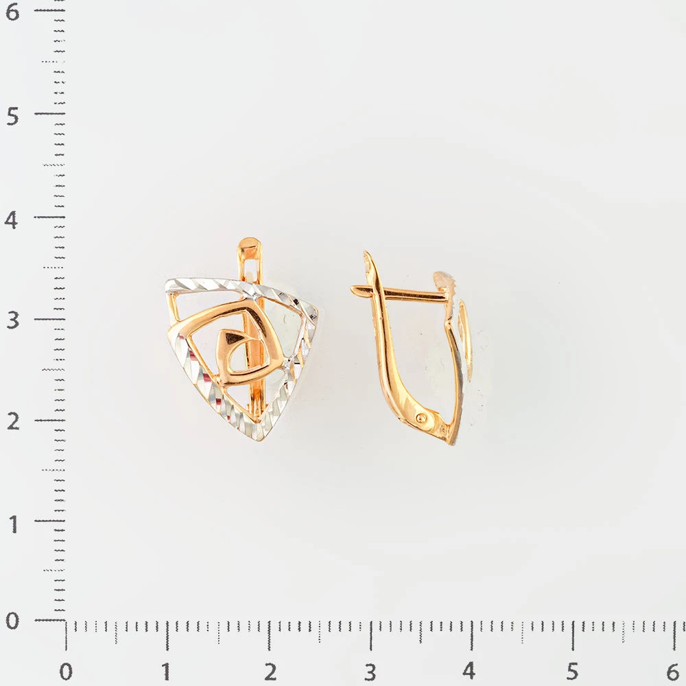 Серьги из красного золота 585 пробы