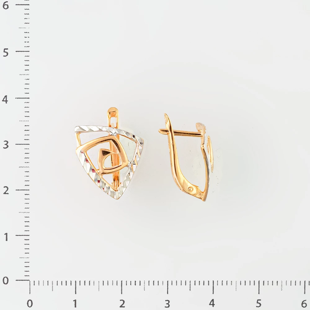 Серьги из красного золота 585 пробы