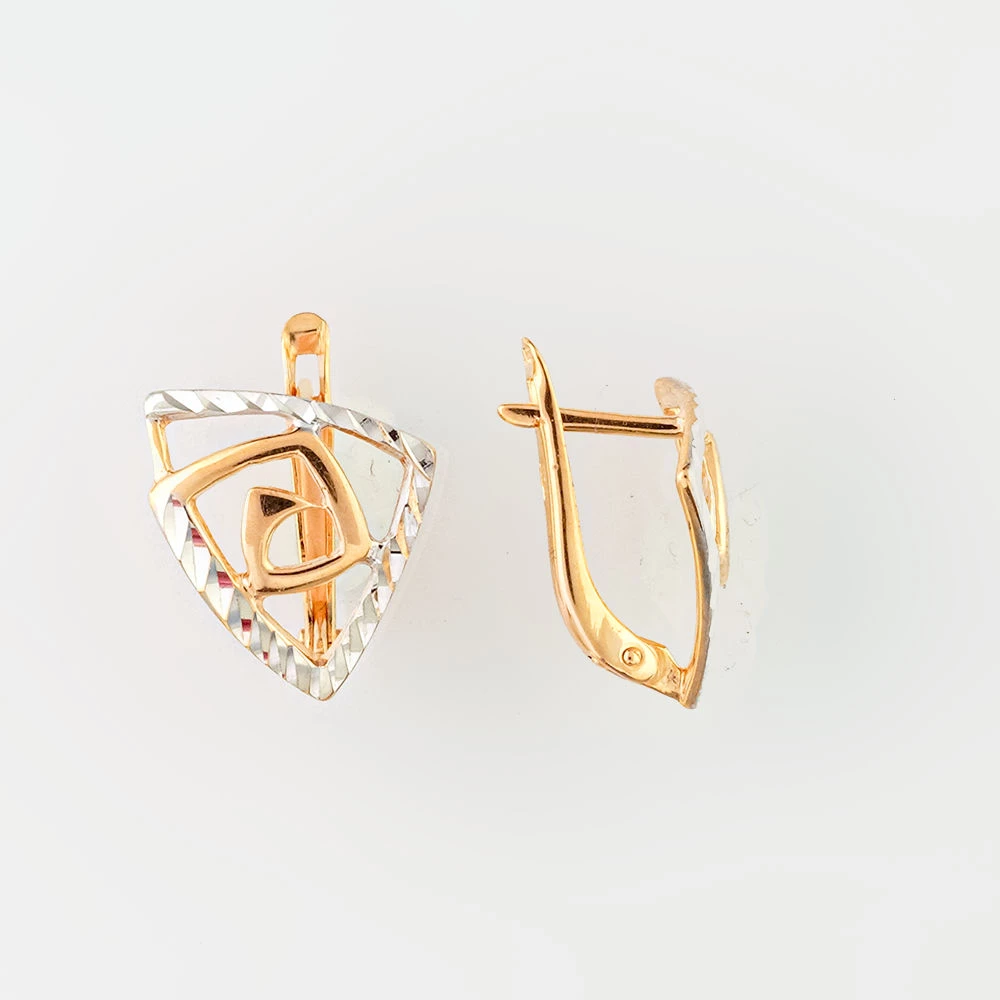 Серьги из красного золота 585 пробы