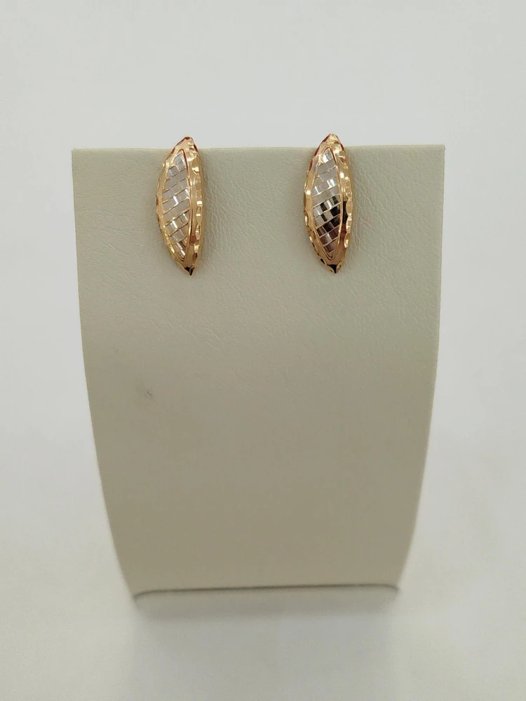 Серьги из красного золота 375 пробы