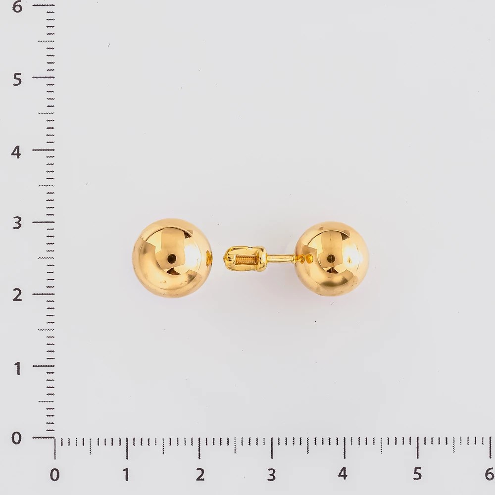 Серьги из желтого золота 585 пробы