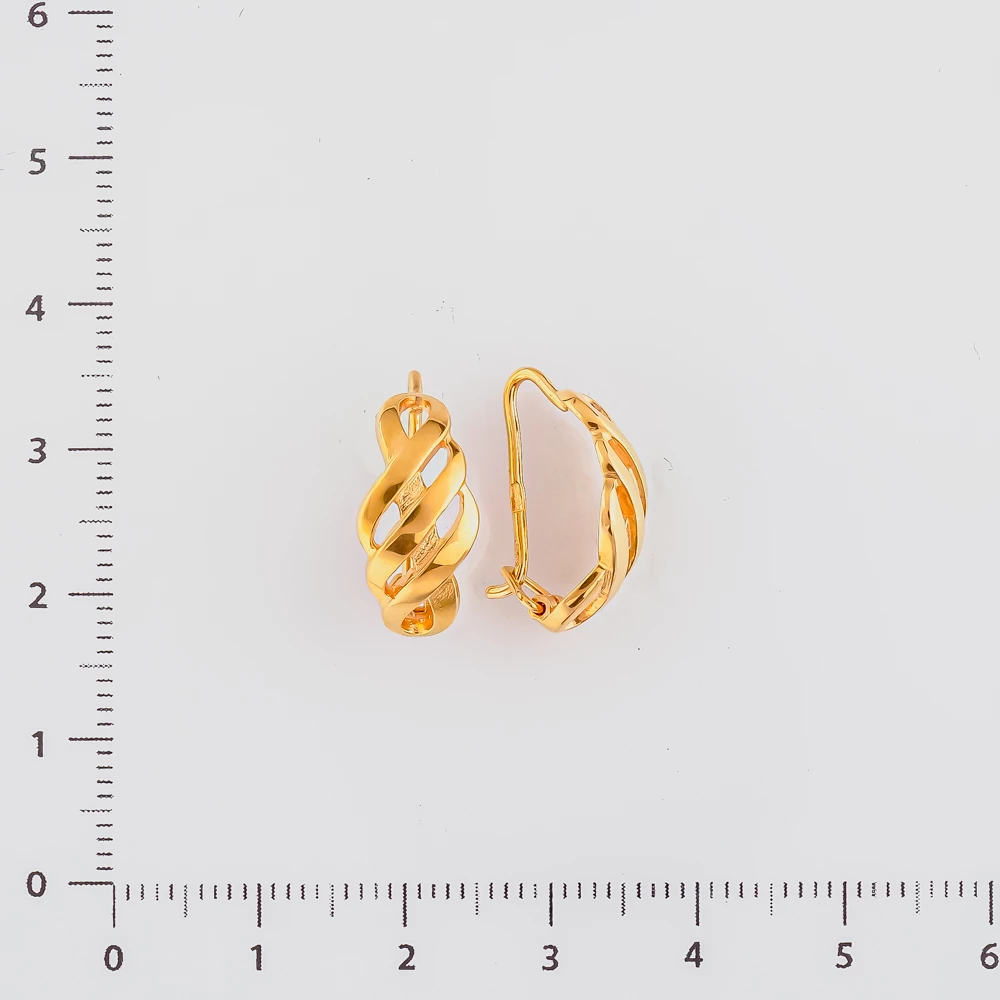 Серьги из красного золота 585 пробы