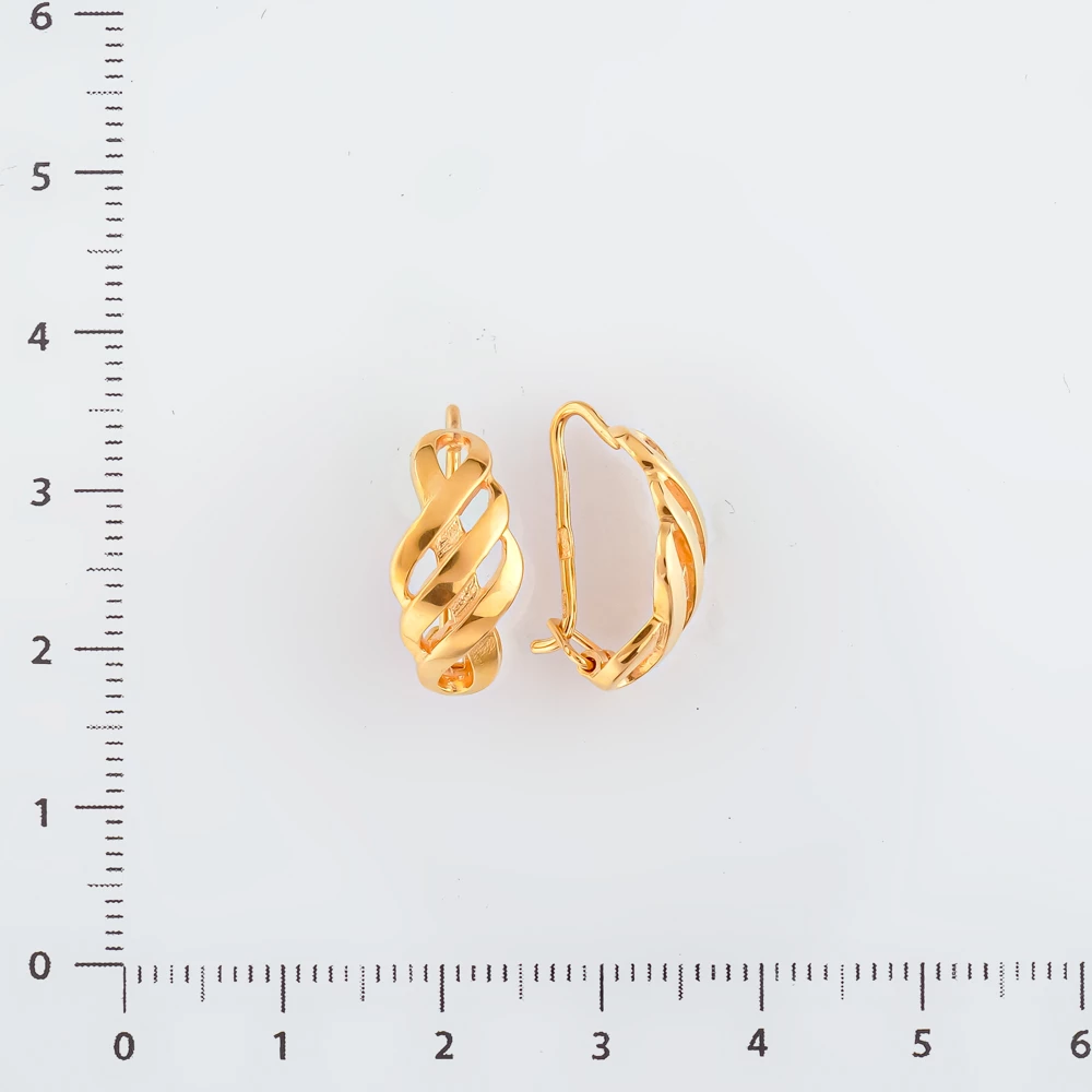 Серьги из красного золота 585 пробы