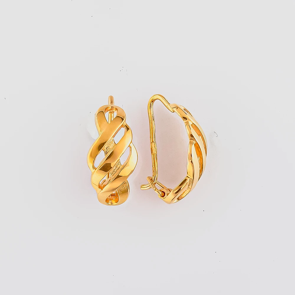 Серьги из красного золота 585 пробы