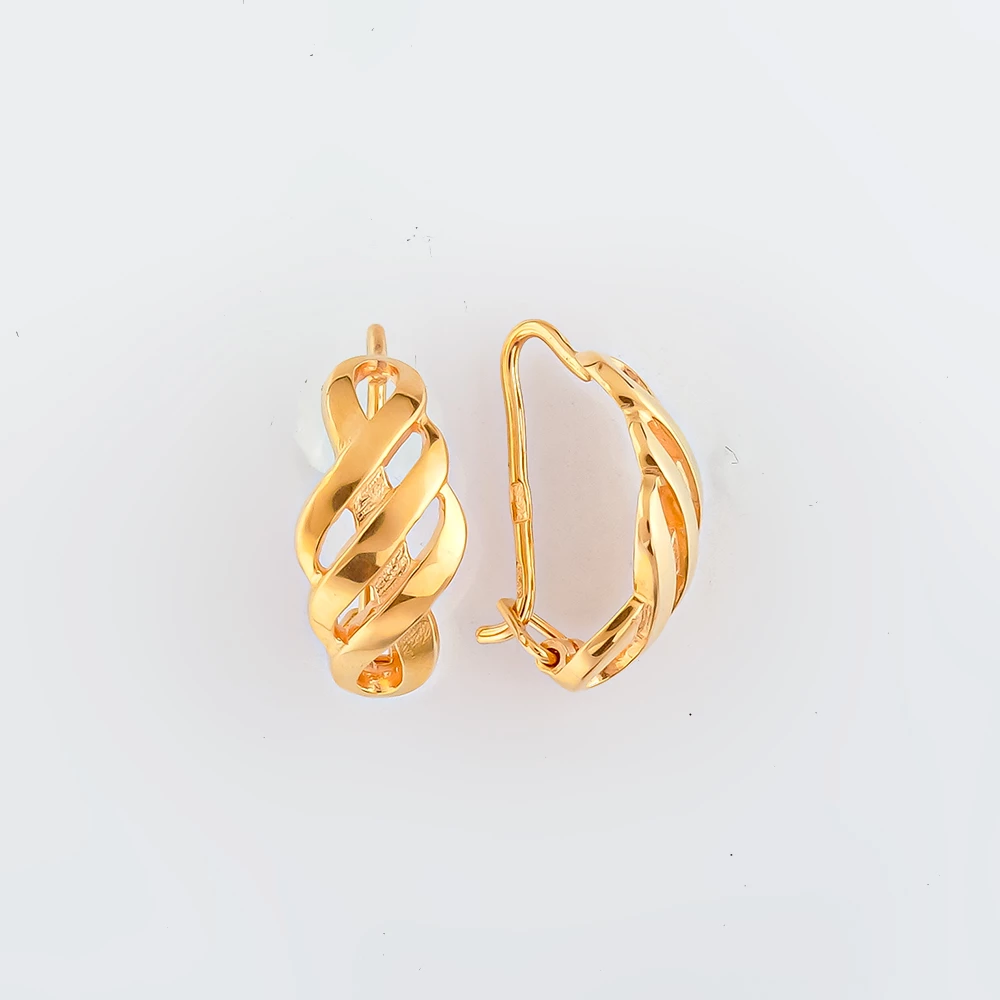 Серьги из красного золота 585 пробы