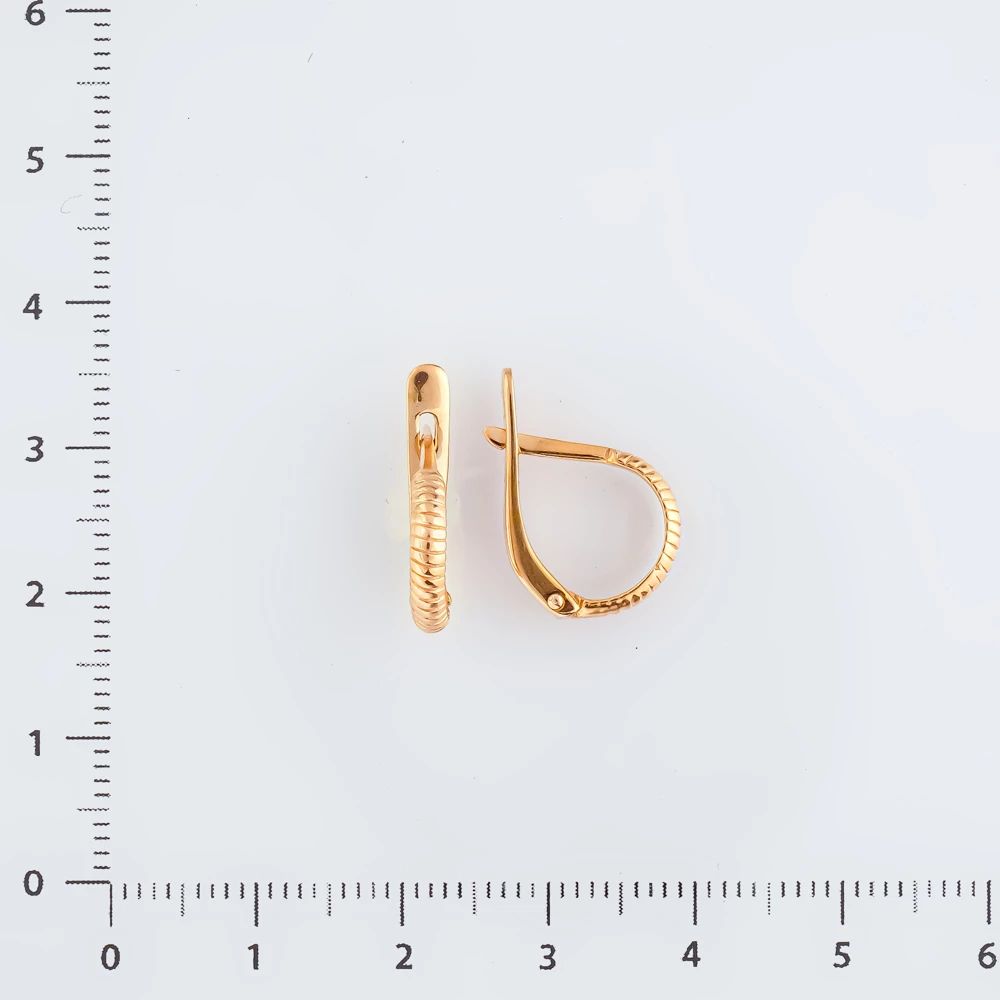 Серьги из красного золота 585 пробы