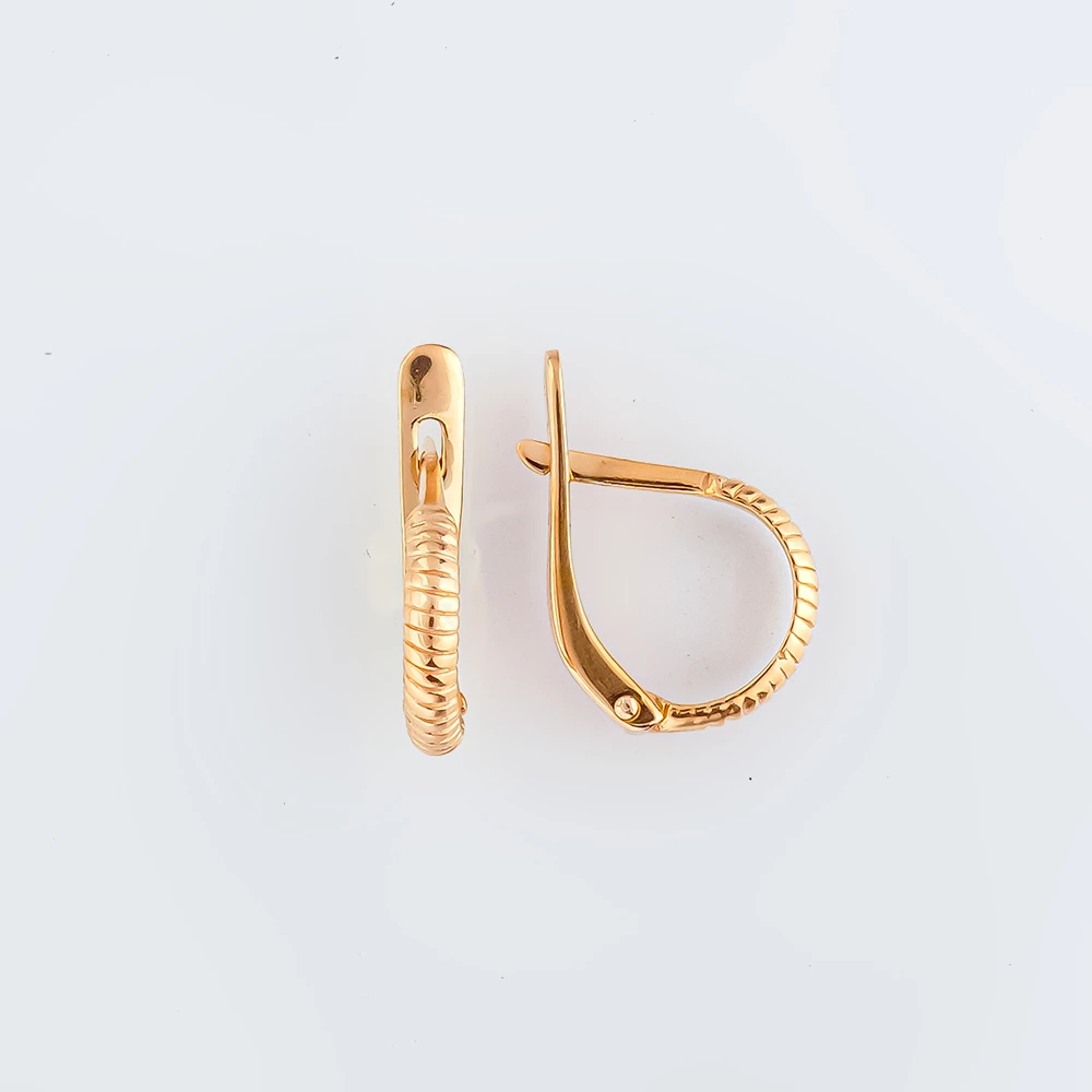 Серьги из красного золота 585 пробы