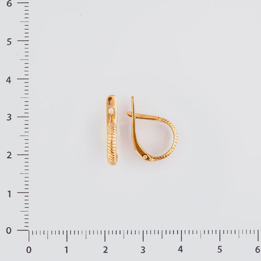 Серьги из красного золота 585 пробы