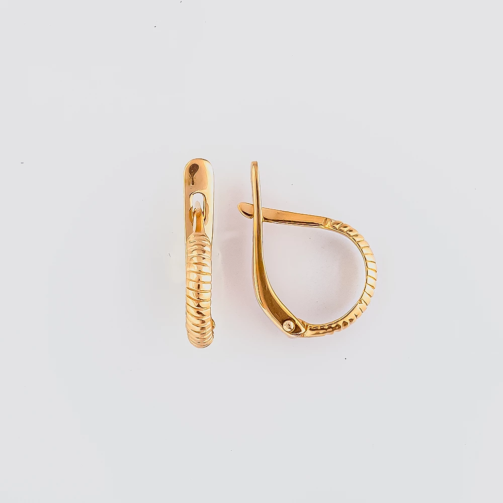 Серьги из красного золота 585 пробы