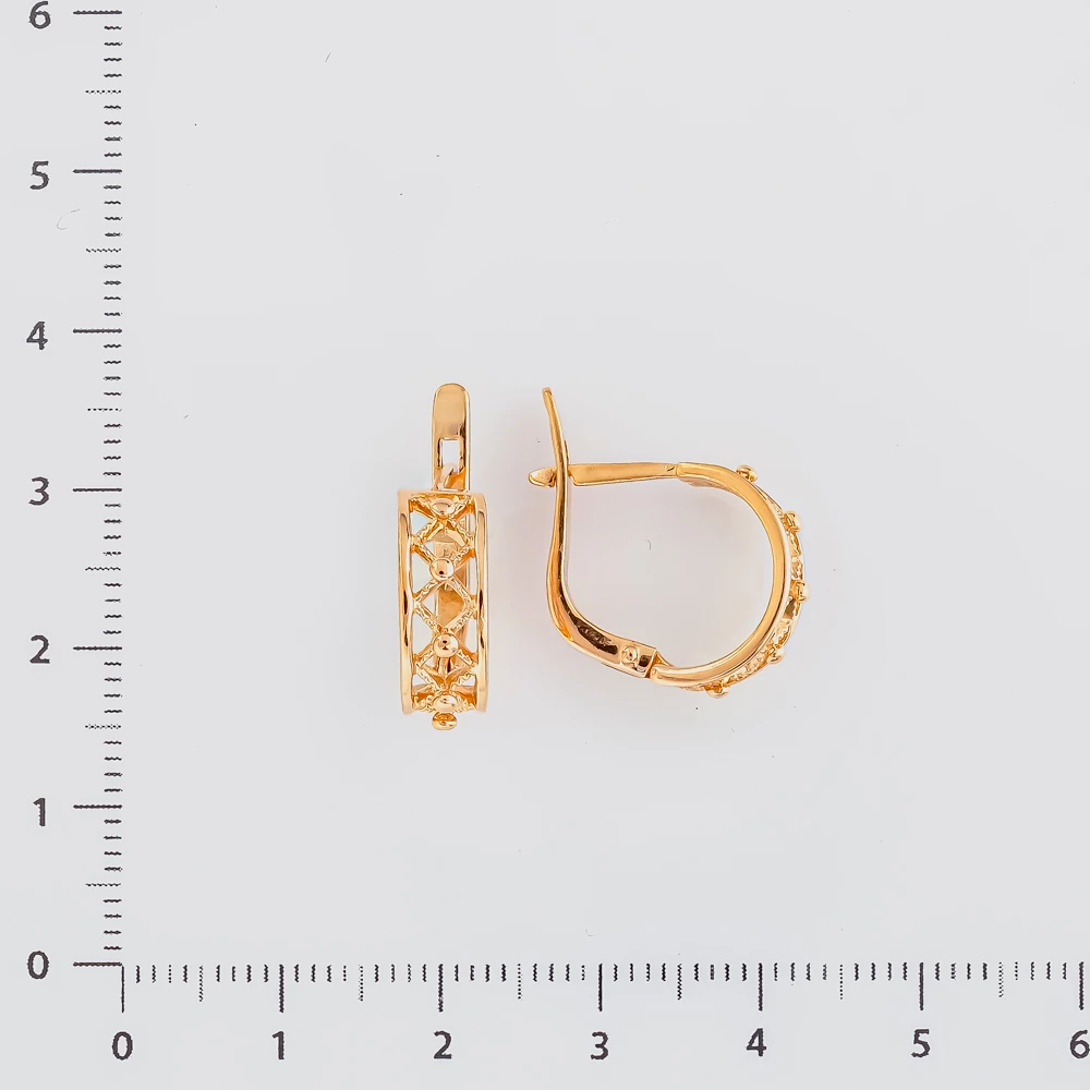 Серьги из красного золота 583 пробы