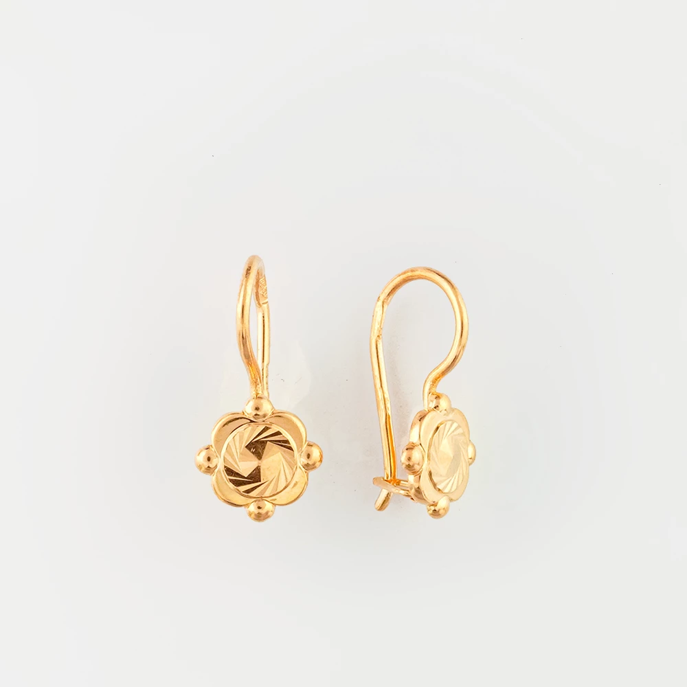 Серьги из красного золота 585 пробы
