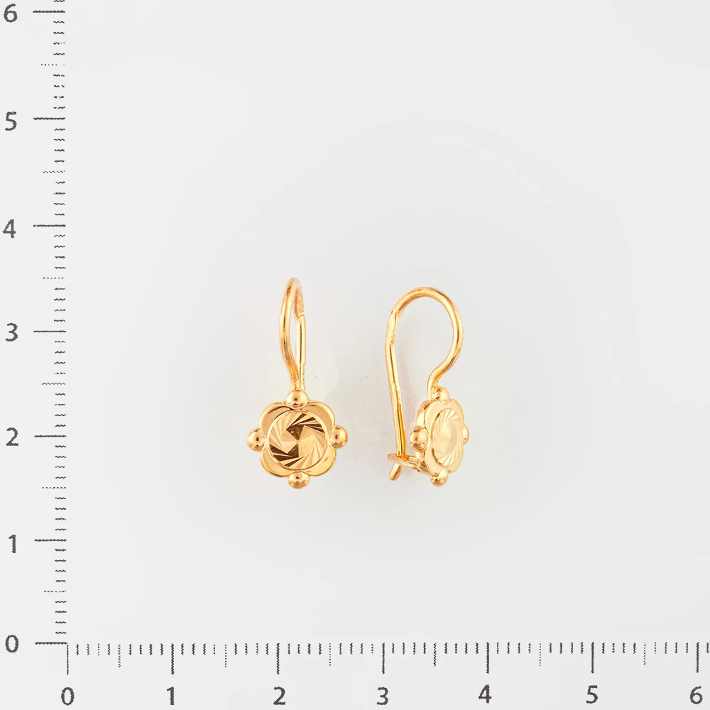 Серьги из красного золота 585 пробы