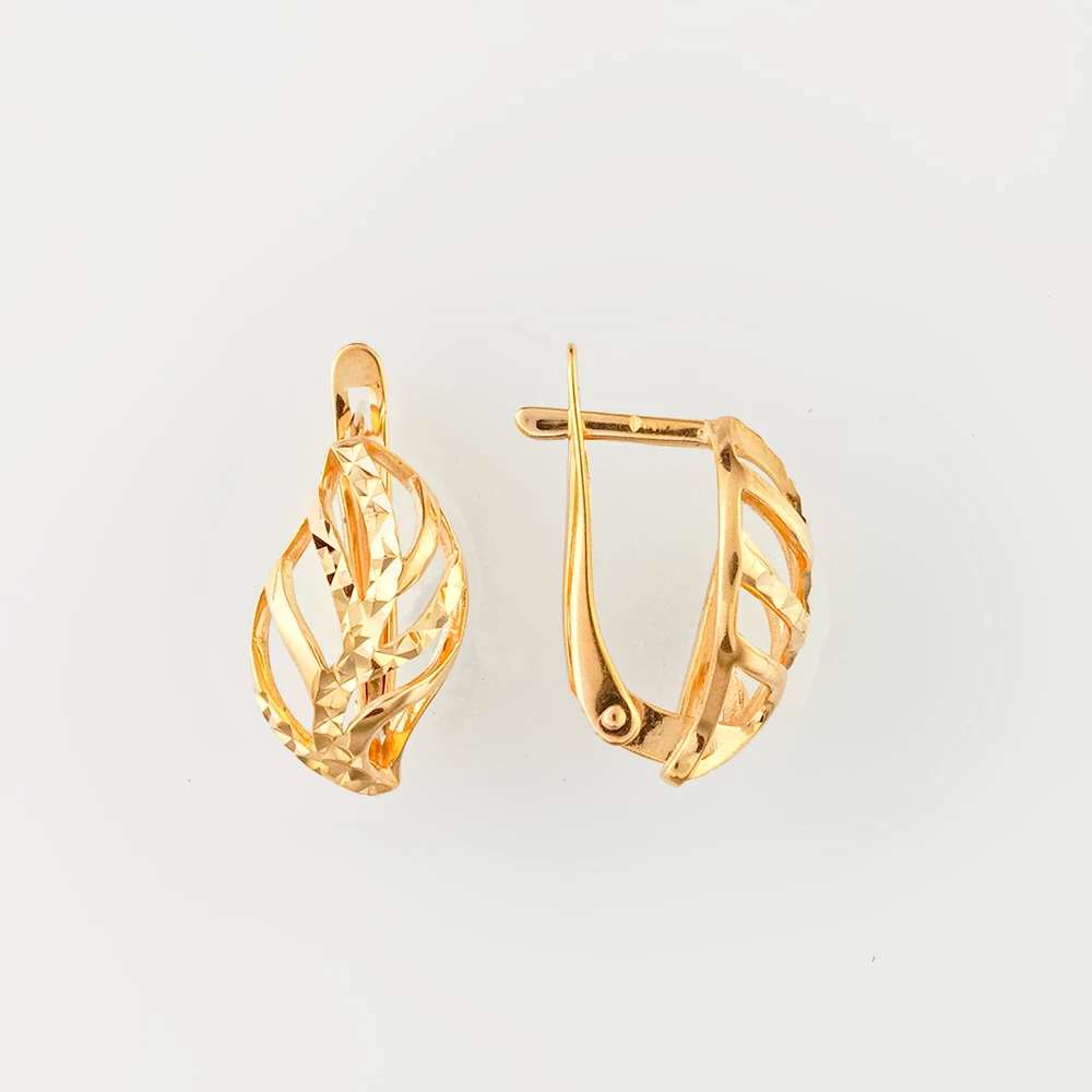 Серьги из красного золота 585 пробы
