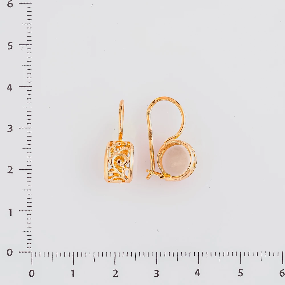 Серьги из красного золота 583 пробы