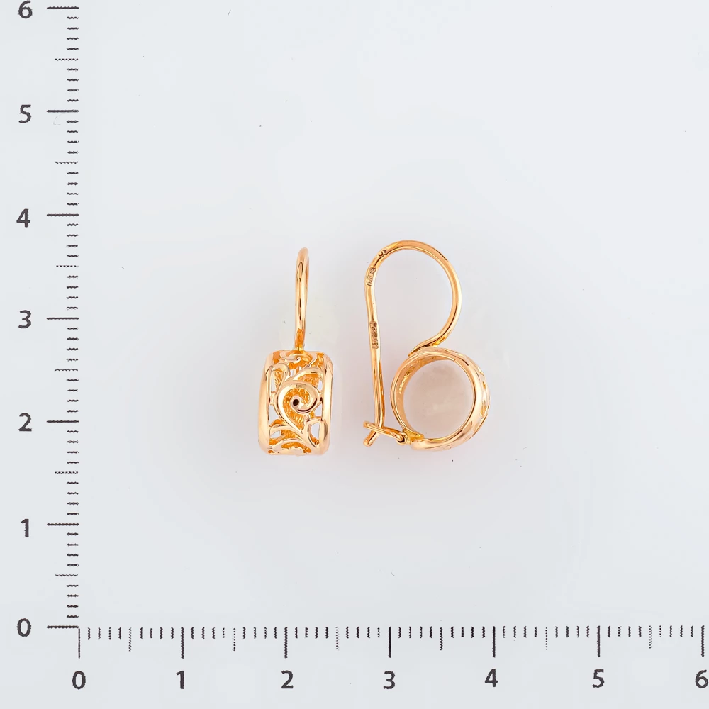 Серьги из красного золота 583 пробы