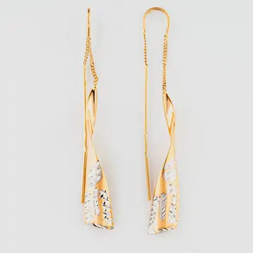 Серьги из красного золота 585 пробы