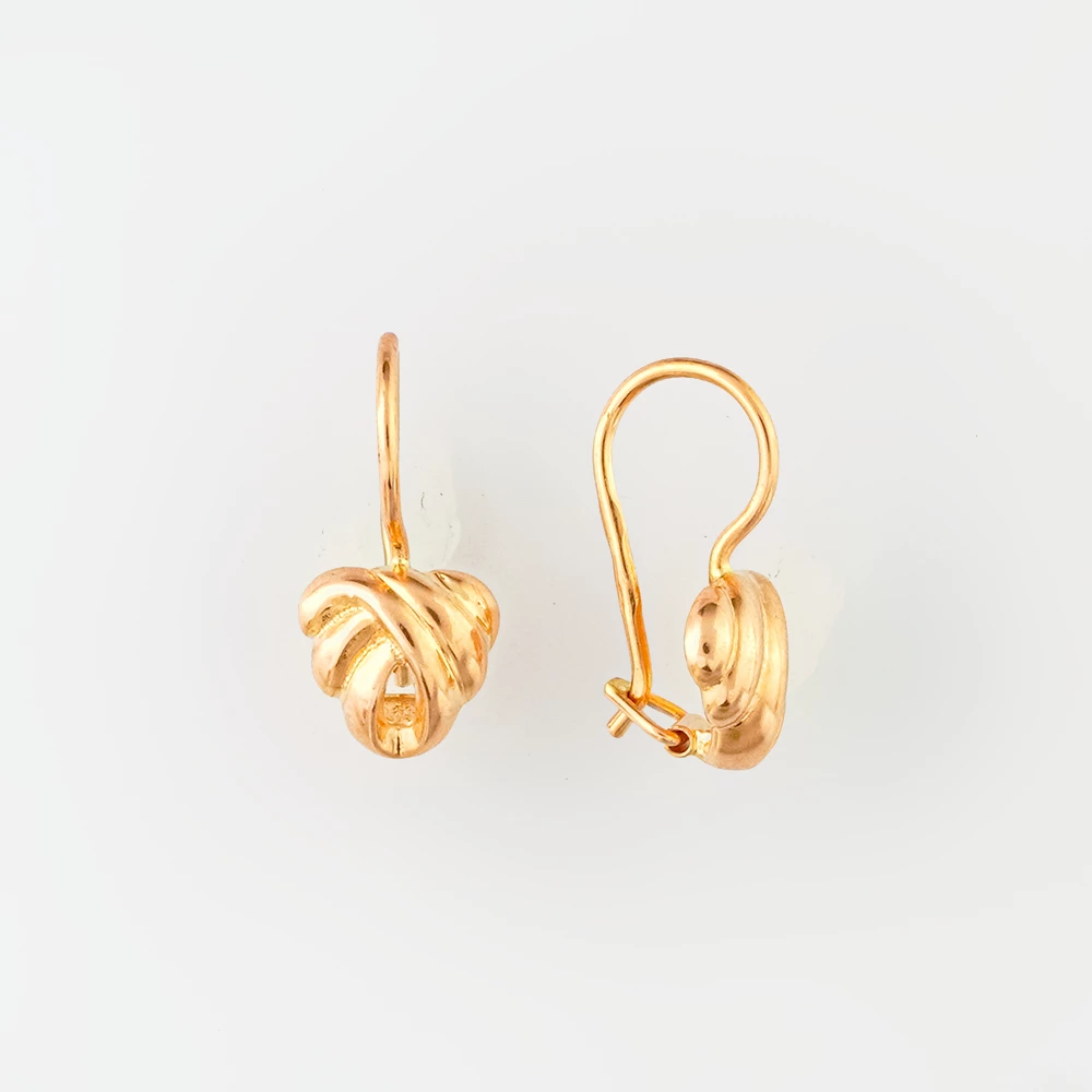Серьги из красного золота 585 пробы