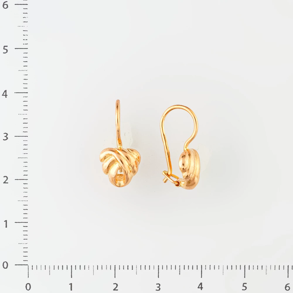 Серьги из красного золота 585 пробы
