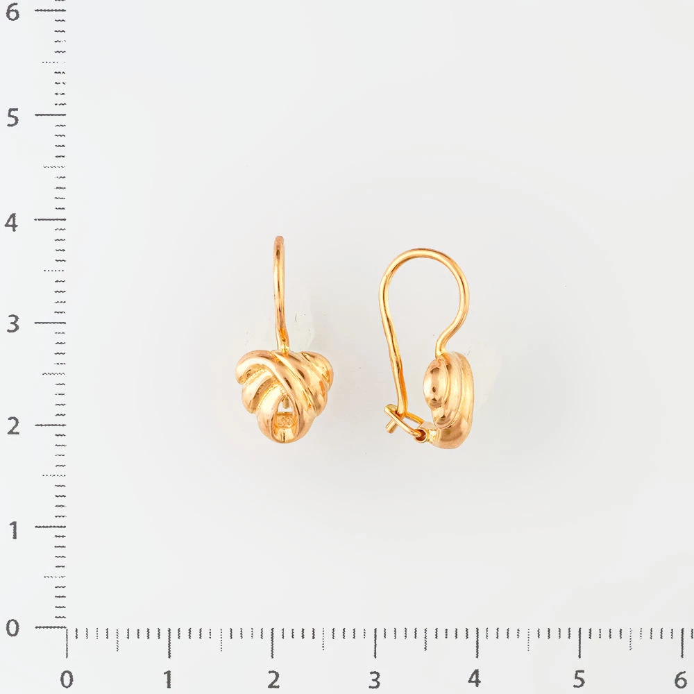 Серьги из красного золота 585 пробы