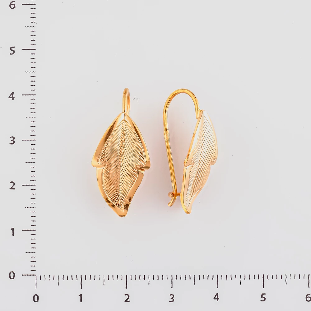 Серьги из красного золота 585 пробы